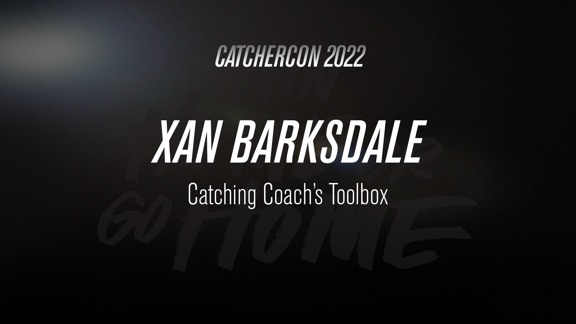 Xan Barksdale | Catching Coach's Toolbox
